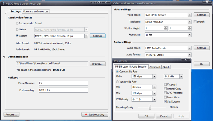 Phần mềm quay video màn hình VSDC